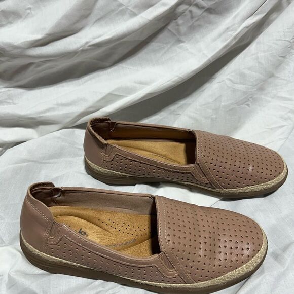 Clarks Collection Espadrille Slip-Ons - Elaina Ruby - Picture 2 of 6
